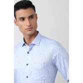 Men Blue Regular Fit Formal Full Sleeves Formal Shirt