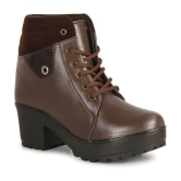 Ishransh - Brown Women's Ankle Length Boots - None