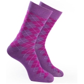 Man Arden - Purple Cotton Men's Mid Length Socks ( Pack of 1 ) - Purple