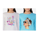 CHOZI - Multi Color Cotton Regular Fit Women's T-Shirt ( Pack of 2 ) - None