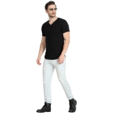 Glito - Black Cotton Blend Regular Fit Mens T-Shirt ( Pack of 1 ) - None