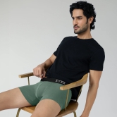 Pace Cotton Rib Trunks Olive Green M