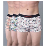 Pack of 3 Dollar Bigboss Assorted Printed Cotton Blend Men Trunk - None