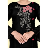 haya fashion - Black Rayon Women's Straight Kurti ( Pack of 1 ) - None