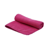 SOFTSPUN Microfiber Hair and Face Care Towel 40X40 cm 340 GSM (Set of 1, pink)