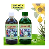 Adivasi Bhringraj Natural Hair Growth Herbal Hair Oil and Shampoo Combo(250 ml)(250 ml)Pack of 2