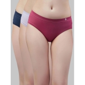 C9 Airwear - Multicolor Nylon Solid Womens Briefs ( Pack of 3 ) - None