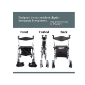 Entros Aluminium Rollator Walker Push Chair Grey 1 Nos