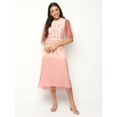 Rose Gradient Embroidered Dress