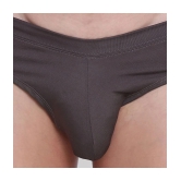 BASIICS By La Intimo - Charcoal BCSSS03 Polyester Mens Briefs ( Pack of 1 ) - None