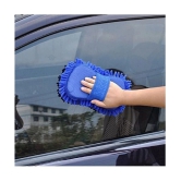 HOMETALES - Car Cleaning Combo Of Microfiber Dual Sided Gloves , Duster, Sponge And Glass Cleaning Tablet for car accessories( Pack Of 13 )