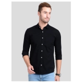 Paul Street Cotton Blend Slim Fit Solids Mens Casual Shirt - Black ( Pack of 1 ) - None