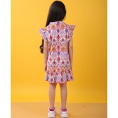 IKKAT RUFFLE SUMMER DRESS - PINK-9-10 YEARS / 1N / PINK