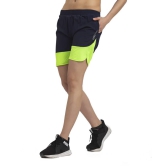 Solid Women Black Regular Shorts, Running Shorts, Gym Shorts