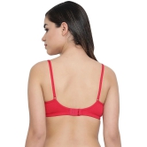 Clovia Cotton T-Shirt Bra - Pink Single - 40C