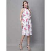 MINI & MING Floral Print Georgette Fit & Flare Dress