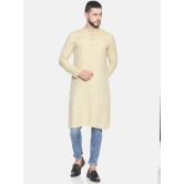 Men Fawn Hemp Long Kurta