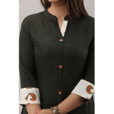 MAUKA Rayon Solid Kurti With Palazzo Women''s Stitched Salwar Suit - Black ( Pack of 1 ) - None