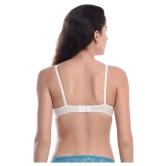 Madam Pack of 1 Cotton Non Padded Womens T-Shirt Bra ( White ) - 30B