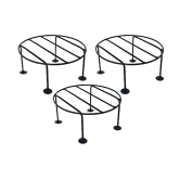 Homestic Metal Pot StandIron Flower Pot Stand for Outdoor PlantsPlant Stand for BalconyGardenOfficePack of 3Black-Homestic Metal Pot Stand|Iron Flower Pot Stand for Outdoor Plants|Plant Stand for