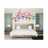 Decor Villa TREE WITH LANTERN Nature Sticker ( 53 x 89 cms )