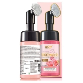 WOW Skin Science Himalayan Rose Foaming Face Wash with Built-in Face Brush - 100mL