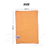 SOFTSPUN Microfiber Cloth -15 pcs - Small - 20x30 cms - 340 GSM Orange - Thick Lint & Streak-Free Multipurpose Cloths -Automotive Microfibre Towels for Car Bike Cleaning Polishing Washing & 