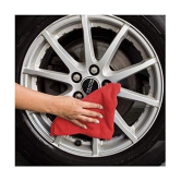 INGENS COMBO of Microfiber Cleaning Cloths,40x40cms 250GSM RED-Colour! Highly Absorbent  and 7 function water spray nozzle