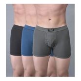 Pack of 3 Dollar Bigboss Assorted Solid Cotton Blend Men Trunk - None