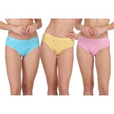 Eves Beauty Women Hipster Multicolor Panty | Pack 3-xl / Multicolor / Cotton Blend