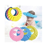 EIGHTEEN ENTERPRISE Baby Toddler Shampoo Bath Shower Cap Wash Hair Ear Shield ( set of 3 ) - None