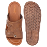 Aerowalk Tan Flip Flops - 9