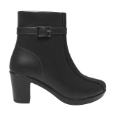 Shoetopia Black Womens Ankle Length Boots - None