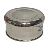 Dynore Belly Container Steel Silver Multi-Purpose Container ( Set of 1 ) - Silver