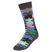 Creature - Cotton Men's Printed Multicolor Full Length Socks ( Pack of 3 ) - Black