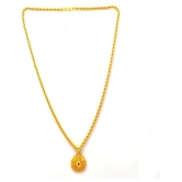 Jewar Mandi New Design Gold Plated Locket/Pendant with Rope/Rassi Chain Daily use for Men, Women & Girls, Boys - Golden