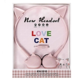 Cat/Rabbit Design Wired Small Headphones for Clear and Crisp Audio Experience with 3.5mm Jack-Pink