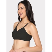 IN CARE LINGERIE - Black Cotton Non Padded Women's Everyday Bra ( Pack of 1 ) - None