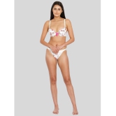 ILRASO - White Nylon Women's Bra & Panty Set ( Pack of 1 ) - None