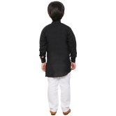 DKGF Ethnic Wear Kurta Pyjama Set for Kids and boys Boys (DE711-73BLACK2) - None