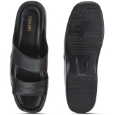 Liberty - Black Men's Leather Slipper - None