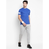 MENS POL SLV PT TEE-M / Blue