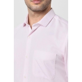 Men Pink Slim Fit Formal Full Sleeves Formal Shirt