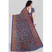 LEELAVATI - Blue Georgette Saree With Blouse Piece ( Pack of 1 ) - Blue