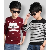 Force - Multi Color Cotton Boys Round neck ( Pack of 2 ) - None