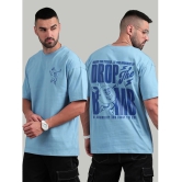 Paul Street 100% Cotton Slim Fit Printed 3/4th Sleeves Mens T-Shirt - Blue ( Pack of 1 ) - None