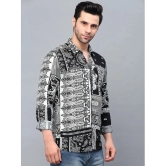 Rigo Rayon Slim Fit Printed Full Sleeves Mens Casual Shirt - Black ( Pack of 1 ) - None