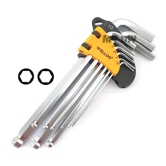 Welloo Torx Hex - 9Pcs Allen key set, Setin Finished CR-V for vehicles and machinery [HKS2009M]