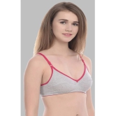 Elina - Beige Cotton Non Padded Womens T-Shirt Bra ( Pack of 2 ) - None