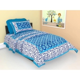 Cotton Single Bedsheet-Orange